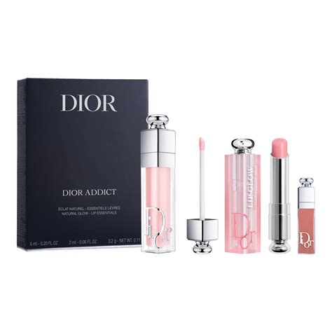 dior natural glow essential set|dior addict lip gloss.